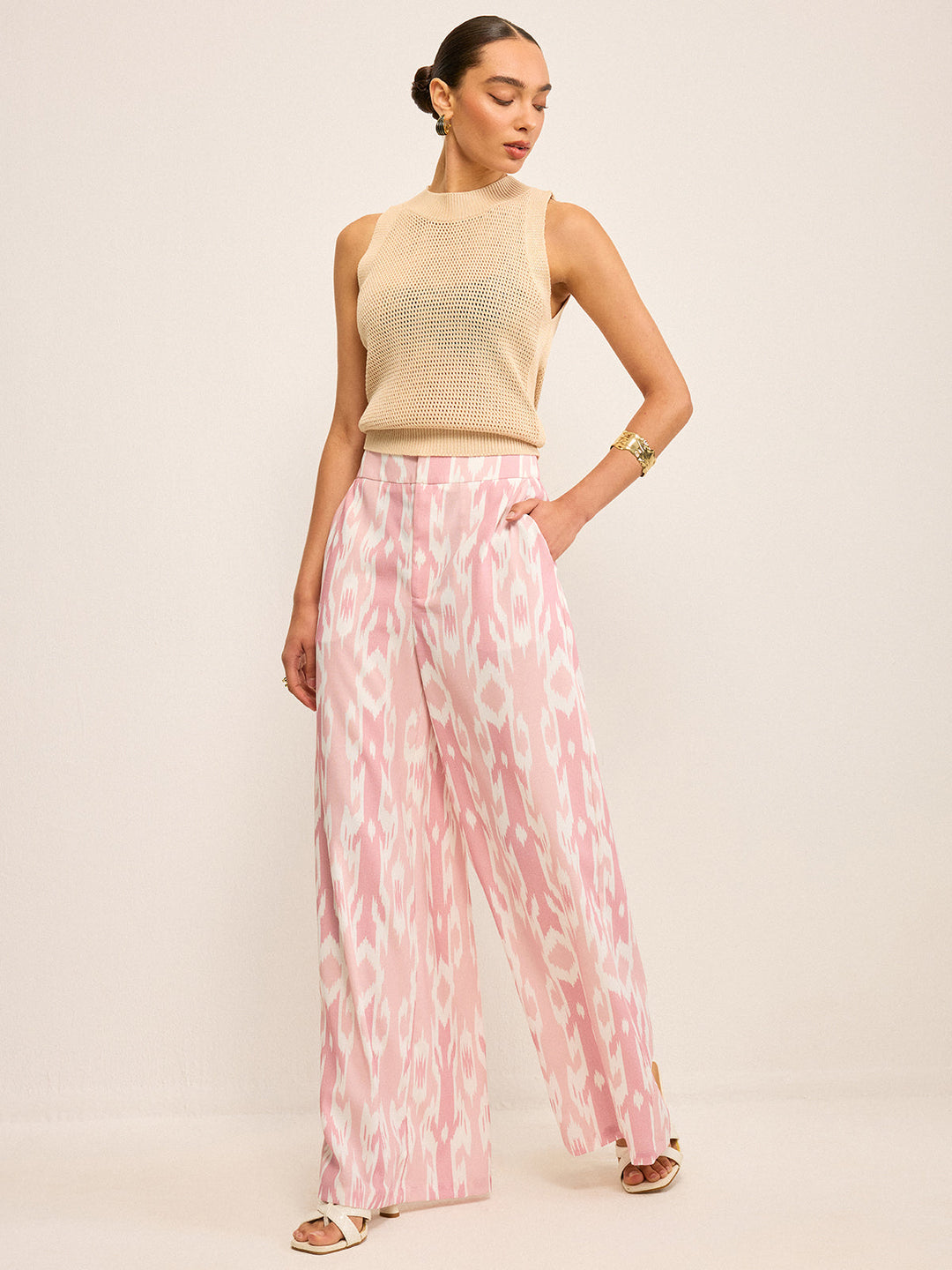 Boho Leinenoptik Marlenehose