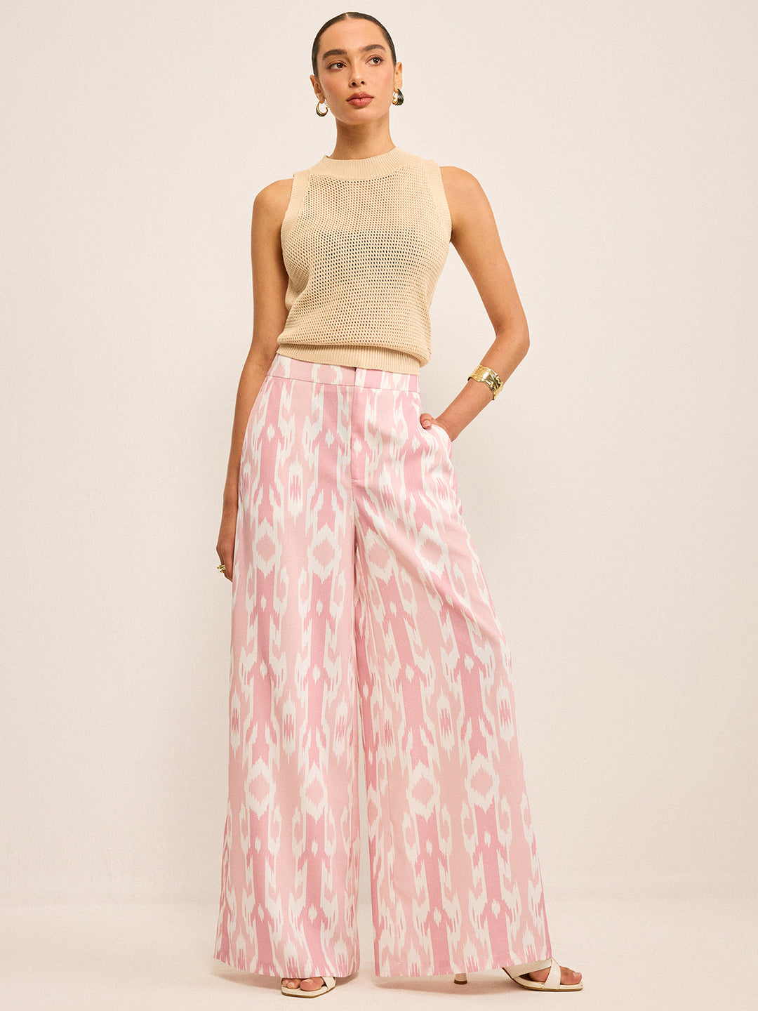 Boho Leinenoptik Marlenehose
