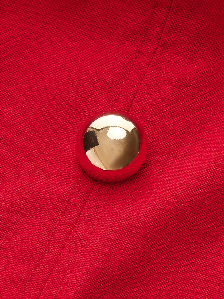 Shirt-Kragen Kleid mit Gürtel und Falten