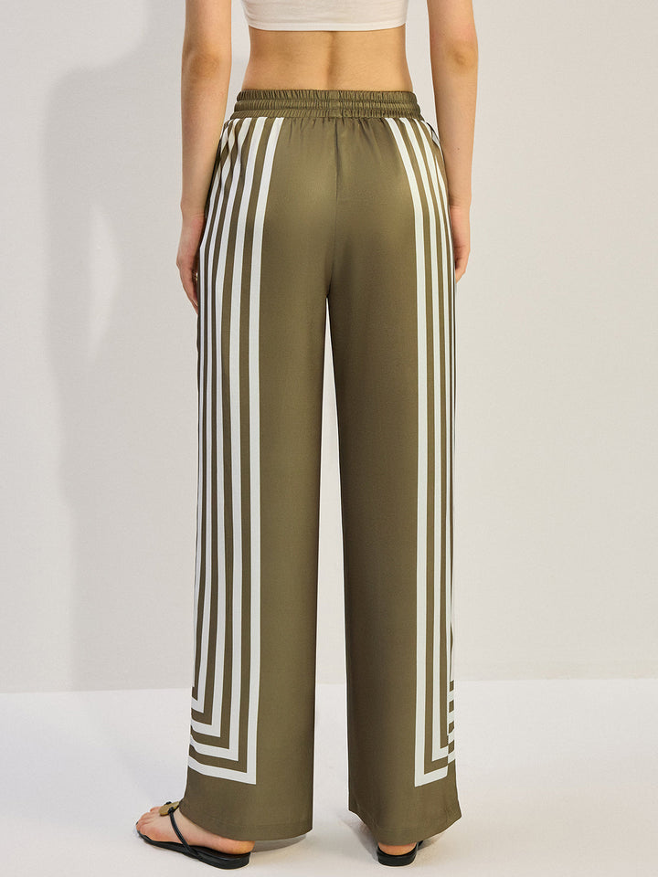 Gestreifte Satinhose