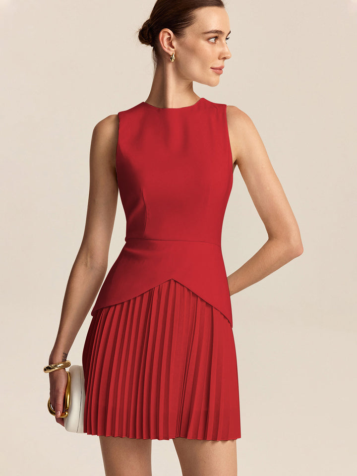 Kleid mit Faltenabschluss