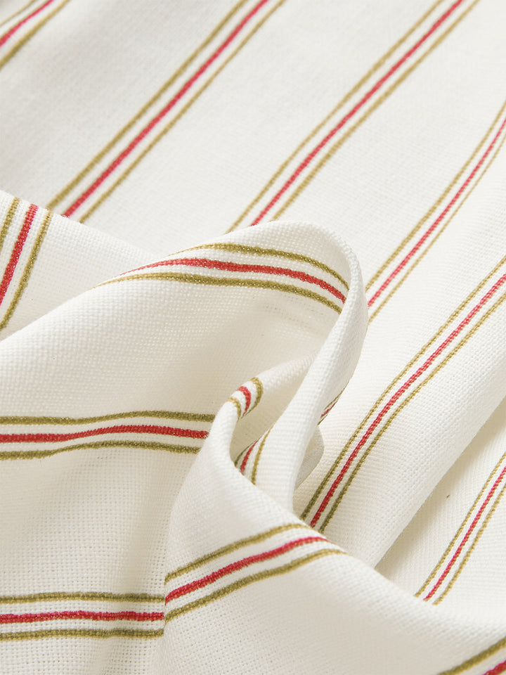 Gestreifte Shorts mit Gürtel Set
