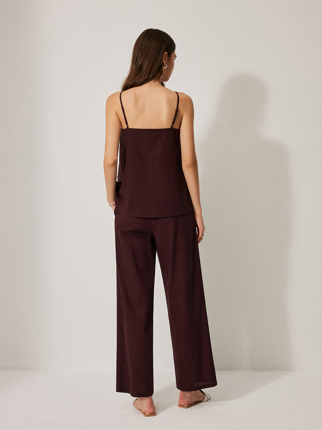 Baumwoll- & Leinen-Hosen-Set Mit Taschen