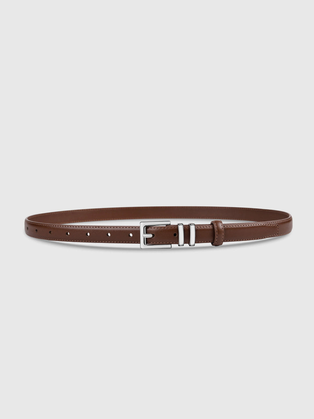 Schmaler Gürtel aus Vintage-Leder mit Schnalle