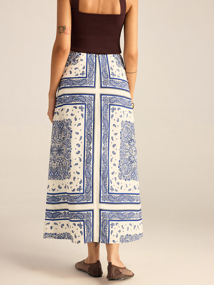 Paisley Print Maxirock