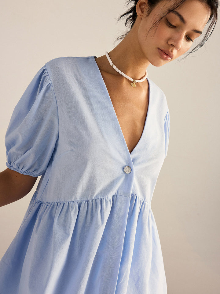 Cotton Peplum Oberteil und Hose Set