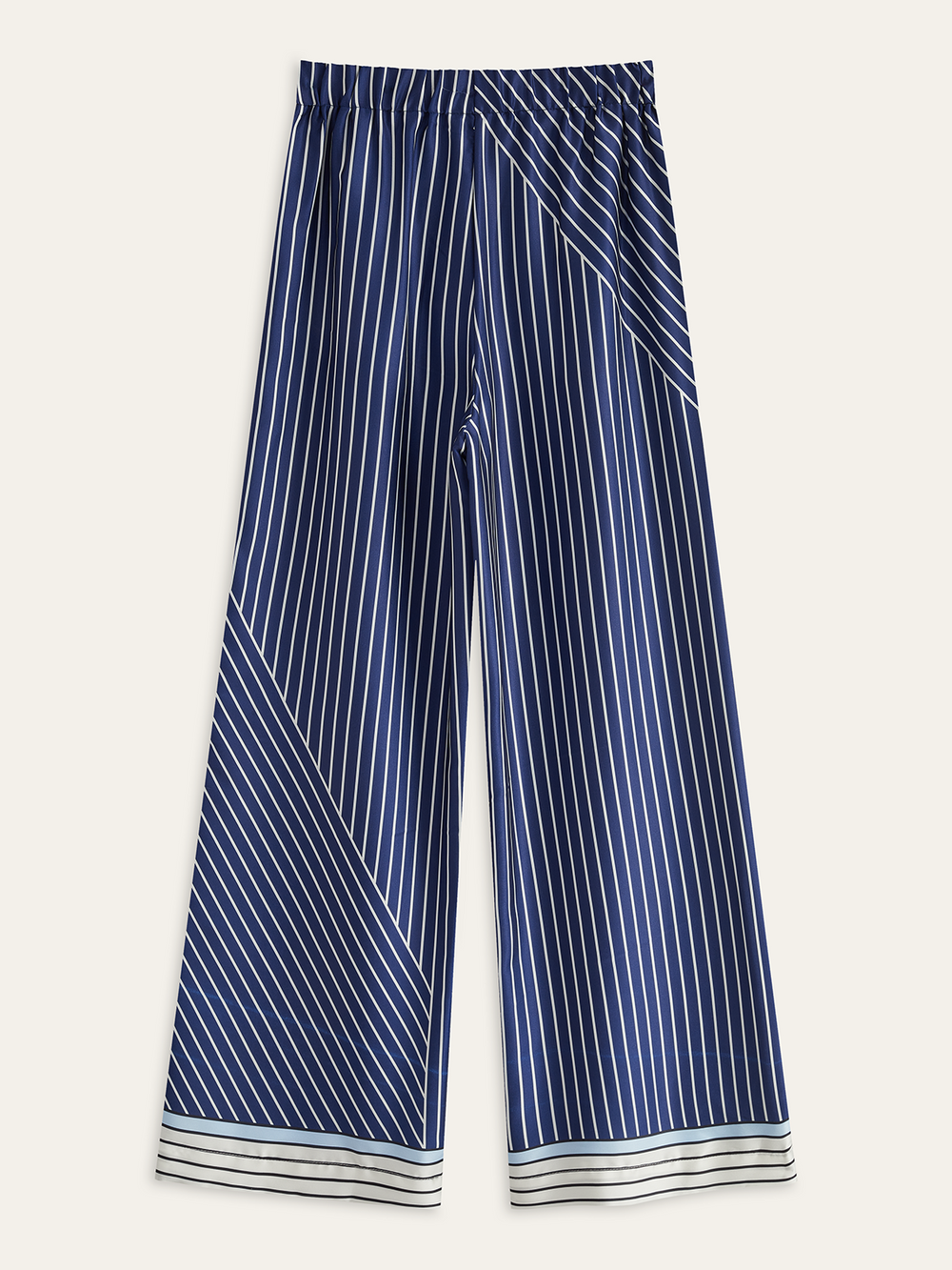 Asymmetrische Streifenhose