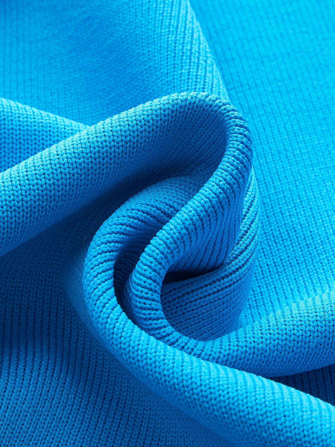 Gerüschter Ärmel Schößchen Saum Strickoberteil
