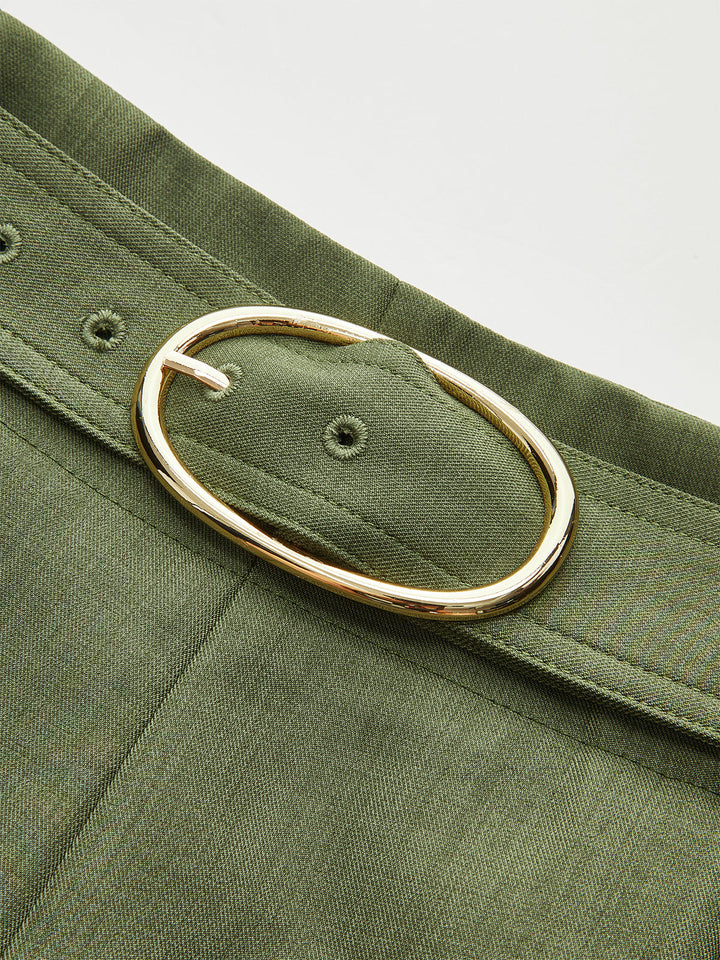 Gürtel-Shorts mit Taschen
