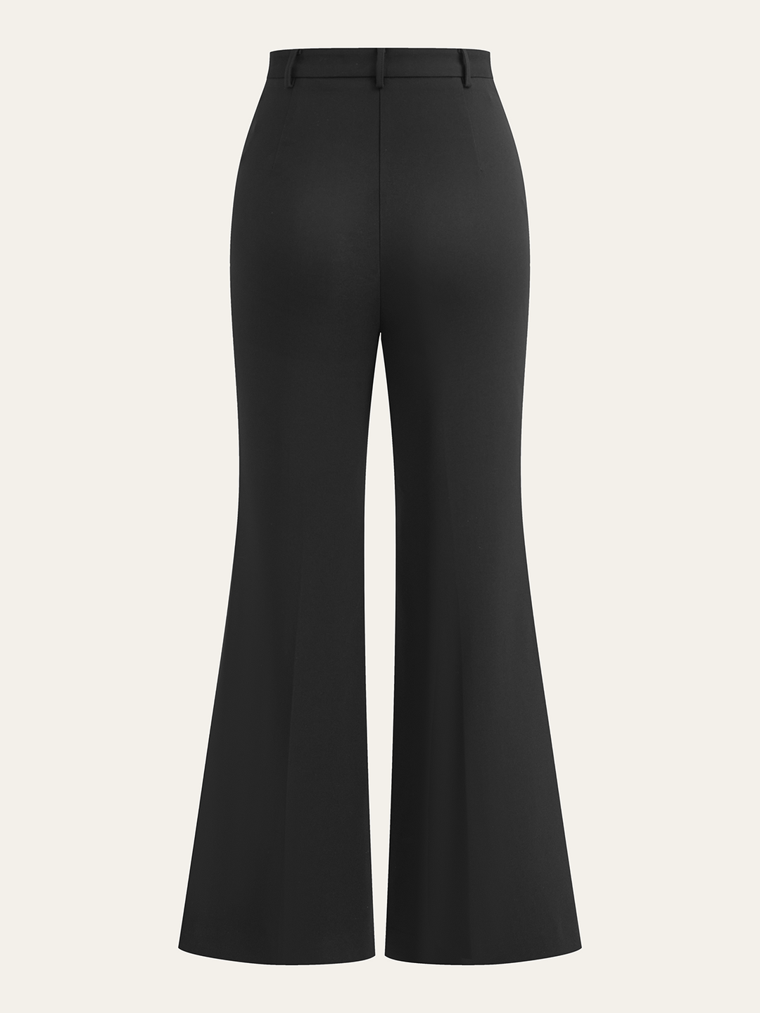 Dehnbare ausgestellte Hose mit Frontnähten
