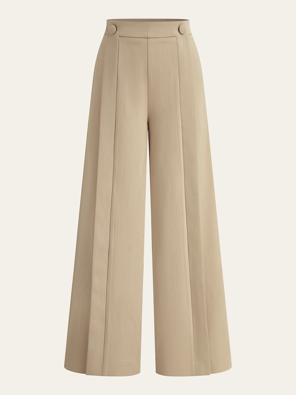 Plissierte Hose mit weitem Bein