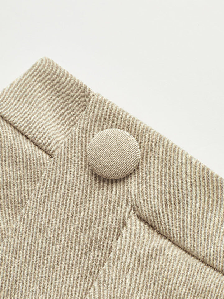 Plissierte Hose mit weitem Bein