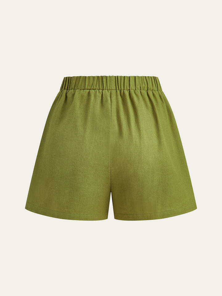 Pailletten-Träger-Top und Shorts mit Gummizug