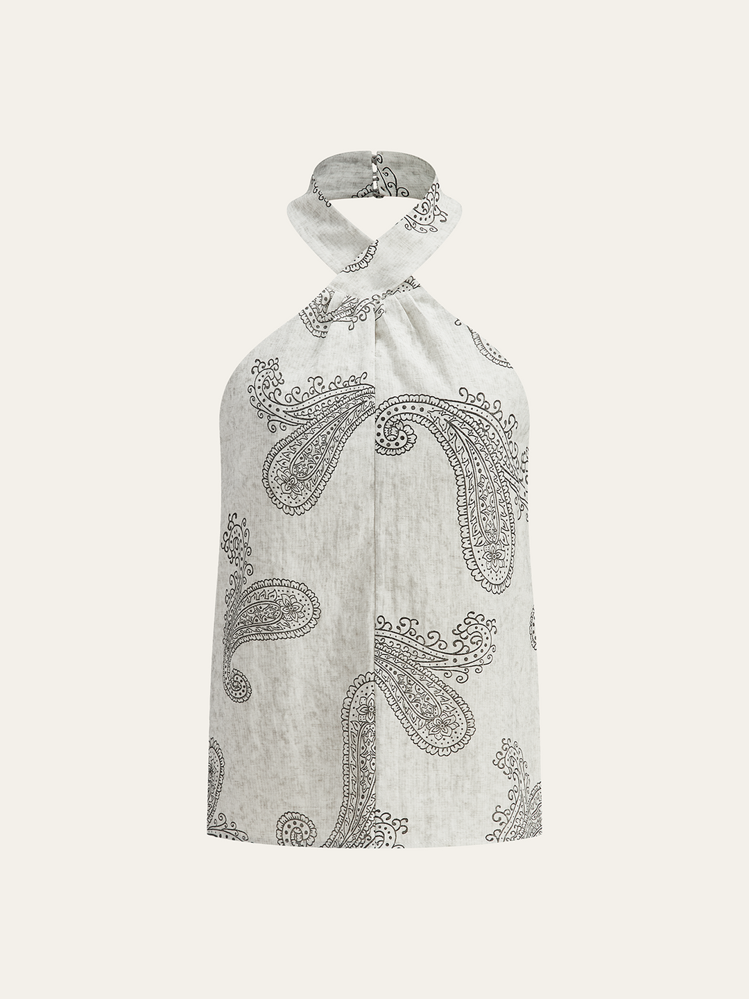 Boho Print Neckholder-Top ohne rücken