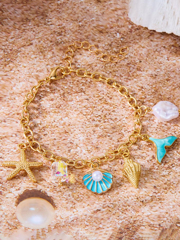 Ozeaninspirierte Charme-Armband