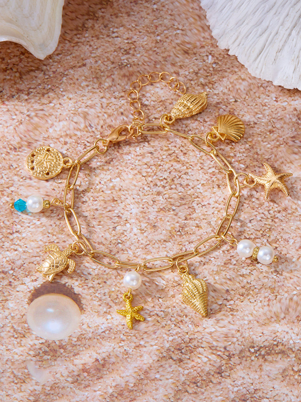 Ozeaninspirierte Charme-Armband