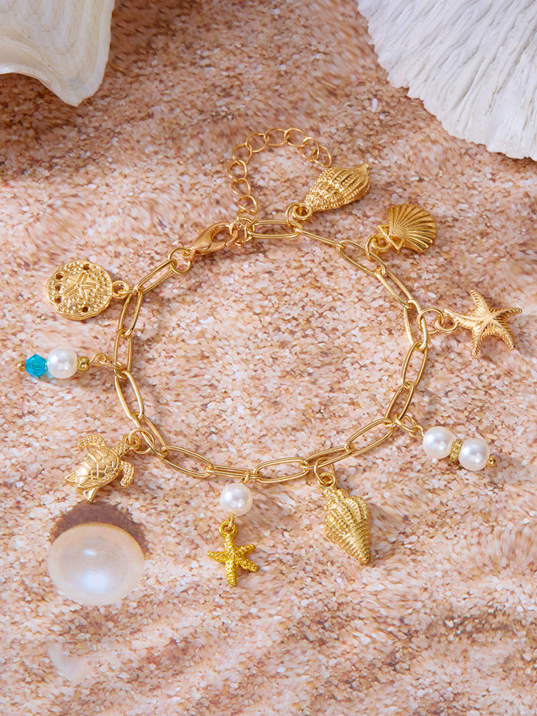 Ozeaninspirierte Charme-Armband