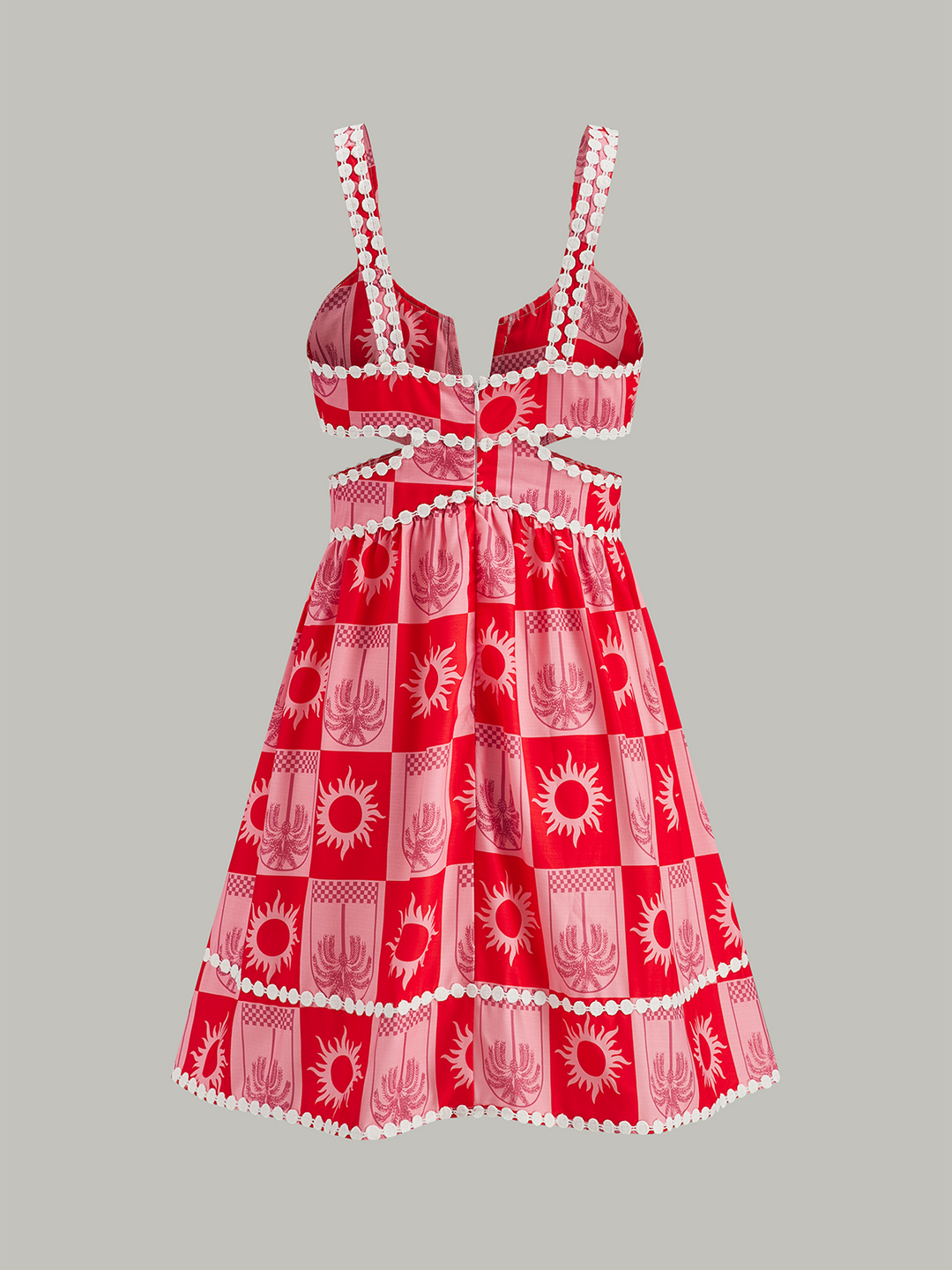 Kleid mit Cut-Out-Detail und Print