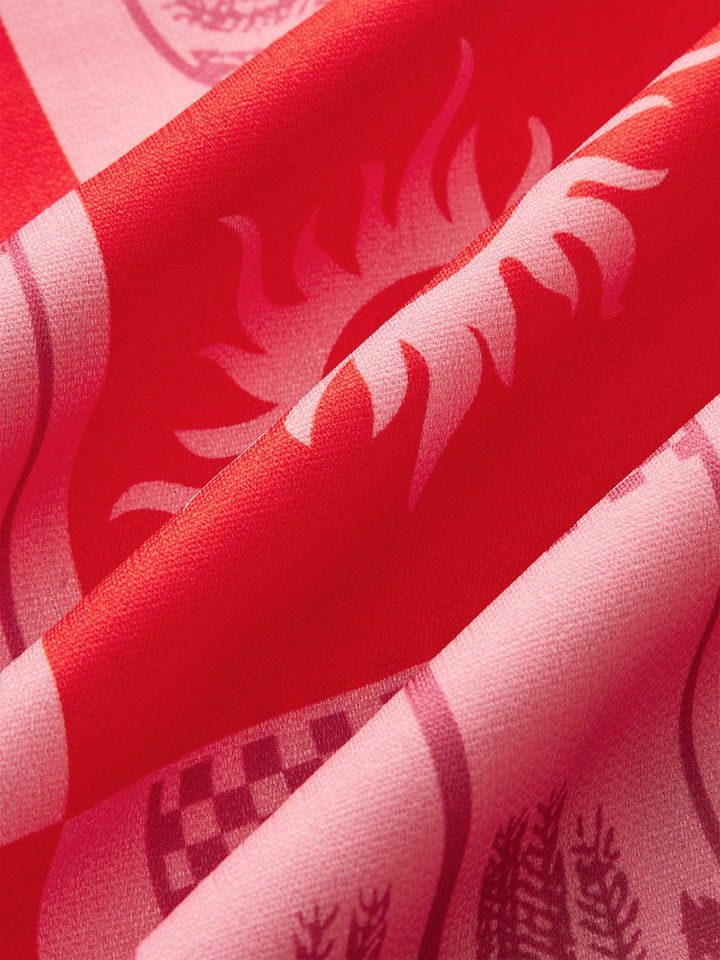 Kleid mit Cut-Out-Detail und Print