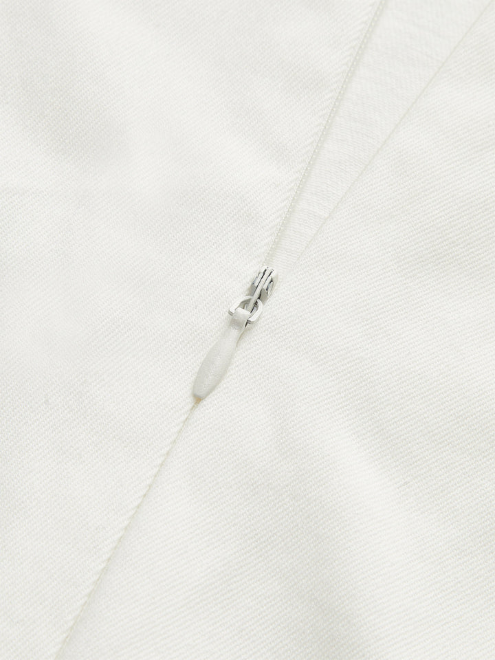 Besticktes halbtransparente Oberteil