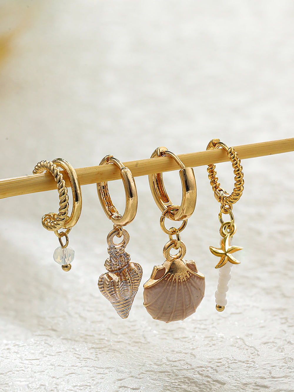 Marine Charm Ohrring Set