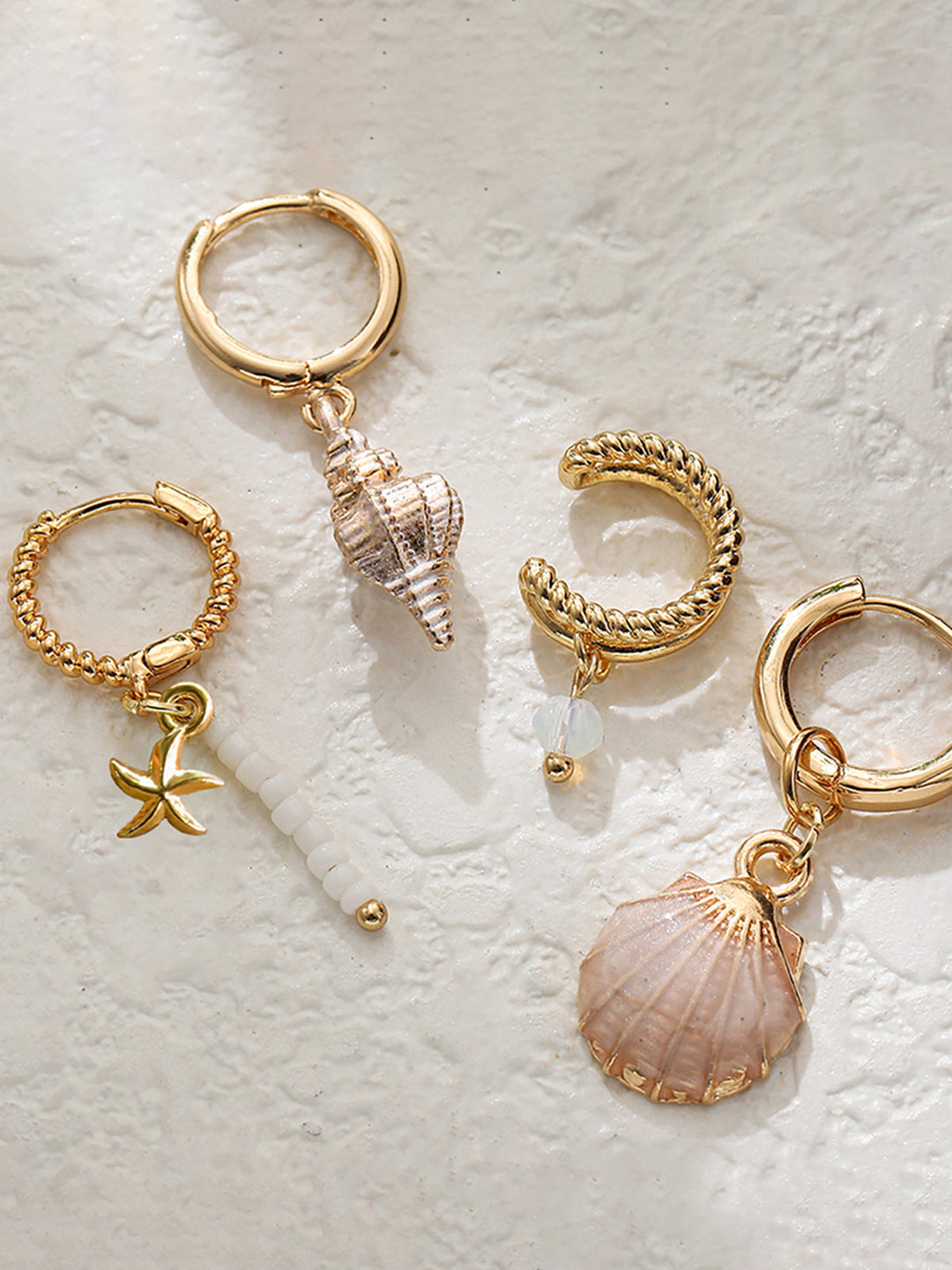 Marine Charm Ohrring Set