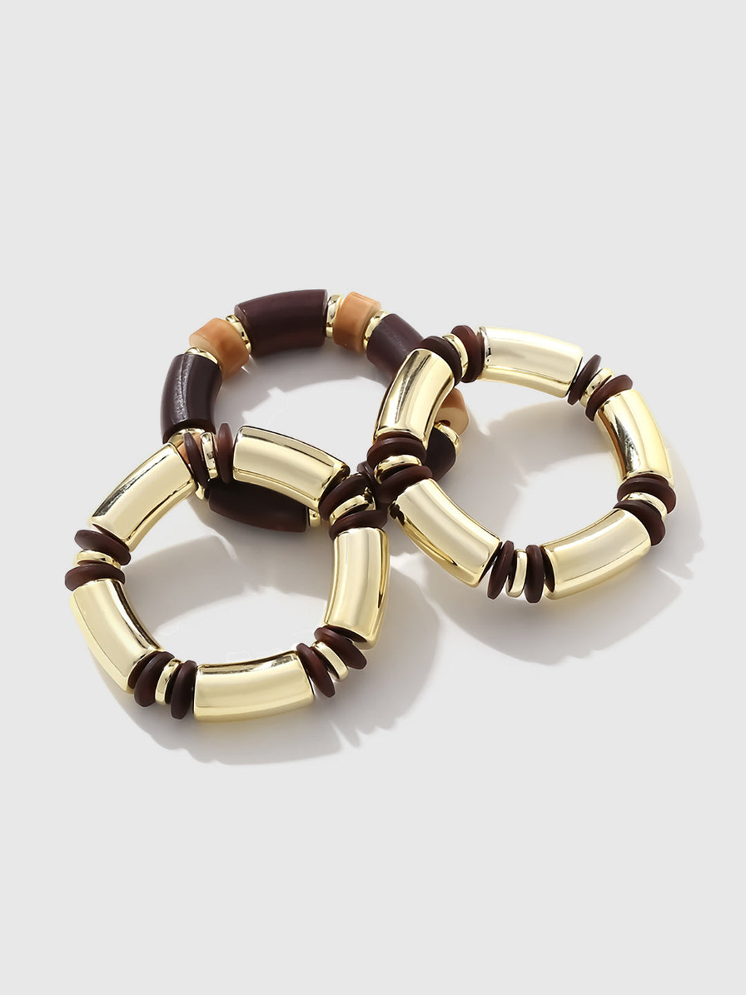 Stapelbares Armband aus Holz und Harz