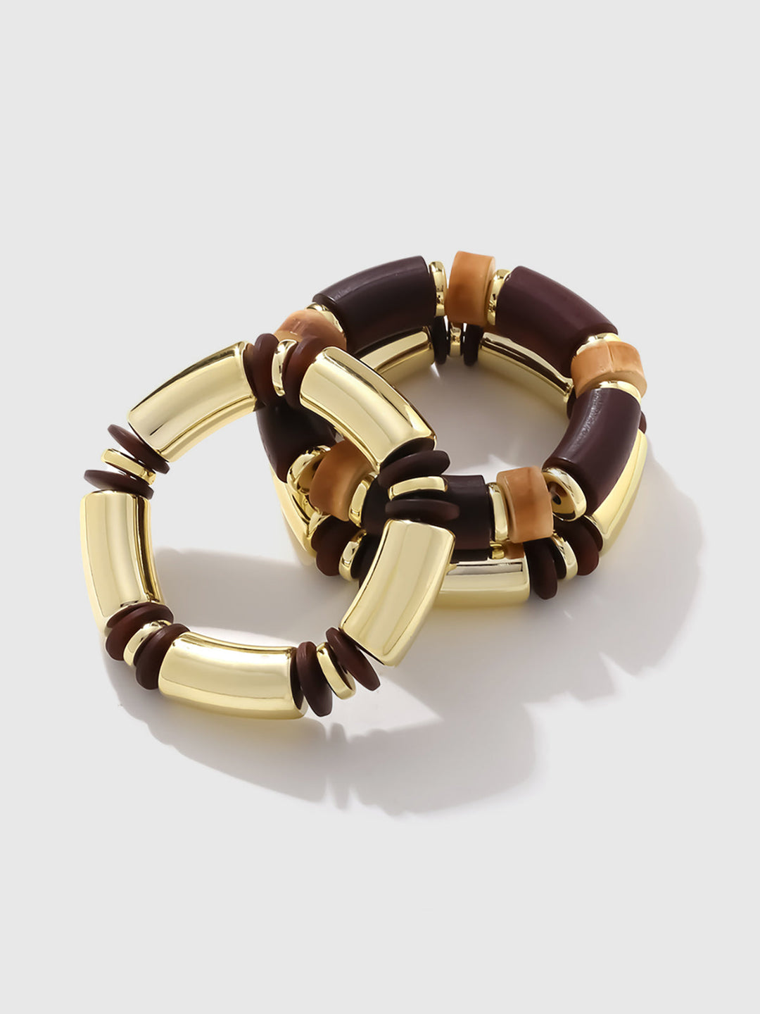 Stapelbares Armband aus Holz und Harz