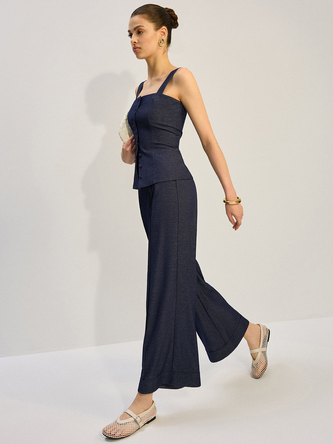 Jeans mit weitem Bein