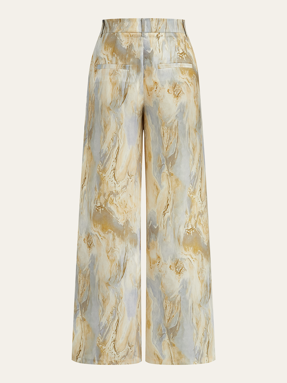 Marmorprint-Hose mit geradem Bein