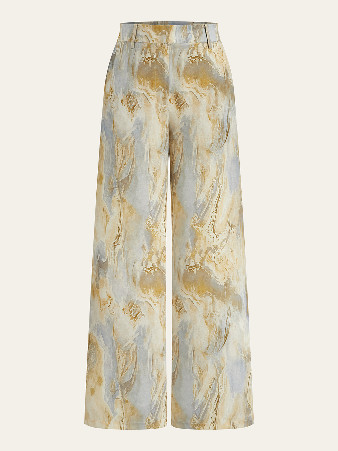 Marmorprint-Hose mit geradem Bein