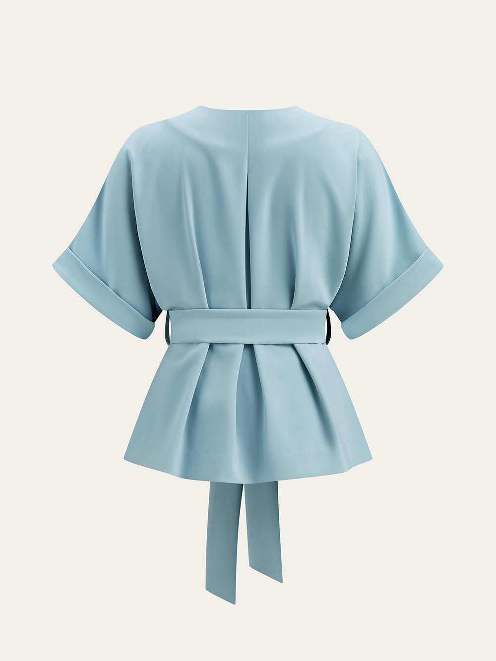 Wickelbluse mit Gürtel