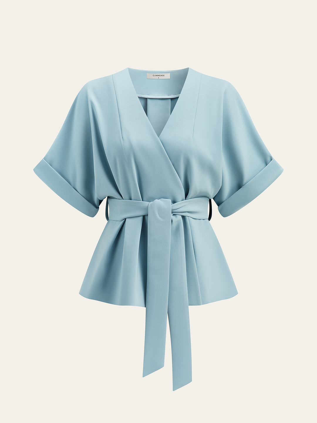 Wickelbluse mit Gürtel