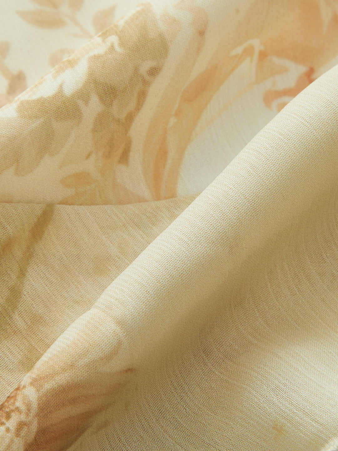 Halbtransparente Chiffon-Blumen-Mini-Kleid mit Rüschen