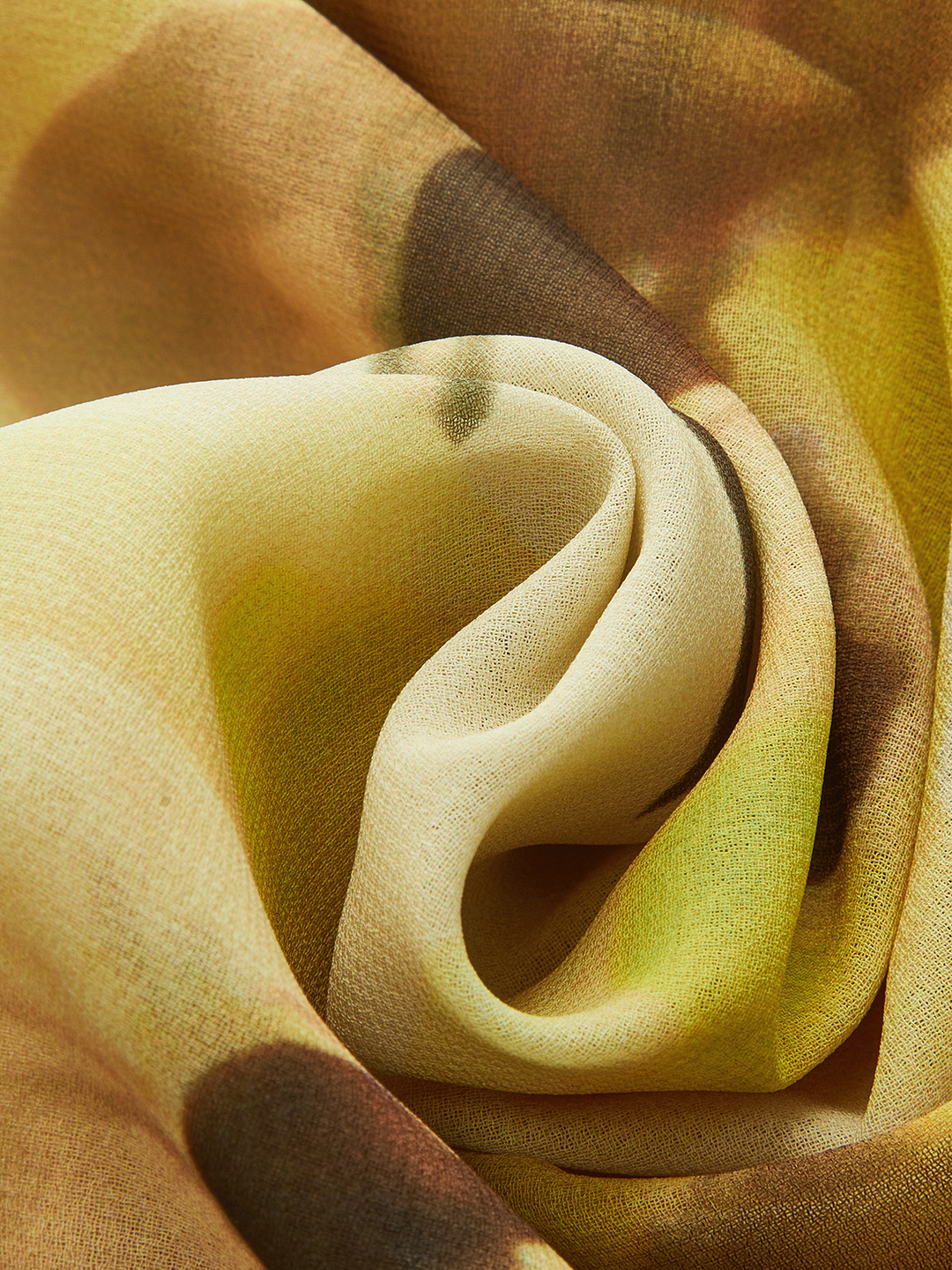 Plissiertes Hemd mit Blumenprint und Bindung vorne