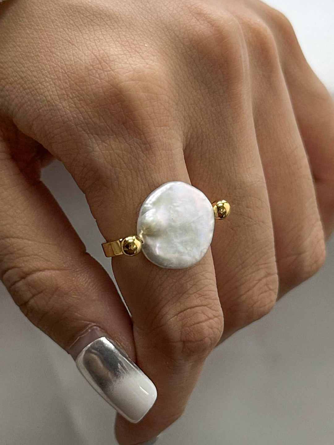 Reversible Barock Perlenring