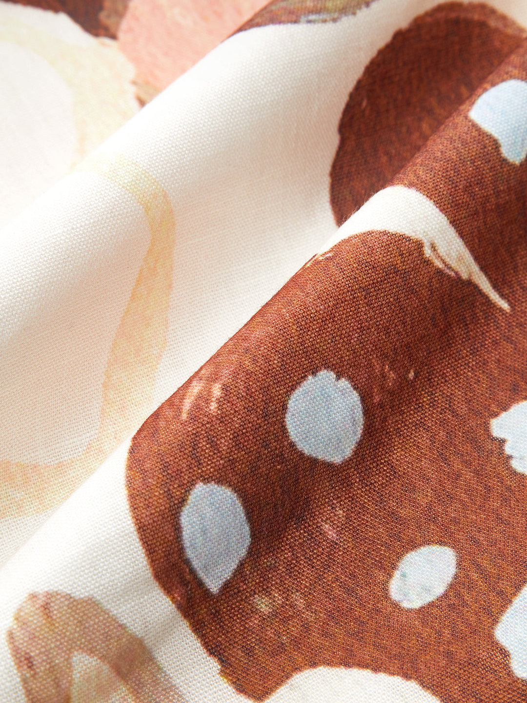 Asymmetrischer Neck-Kleid mit Gürtel und Print