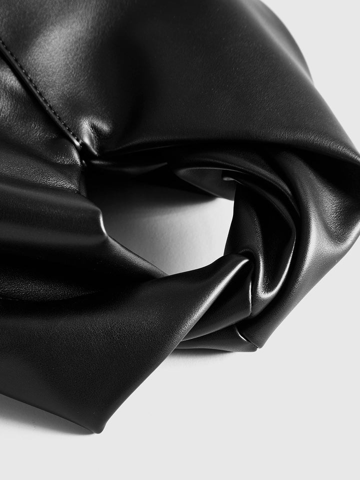 PU-Ledertasche mit verdrehtem Obergriff