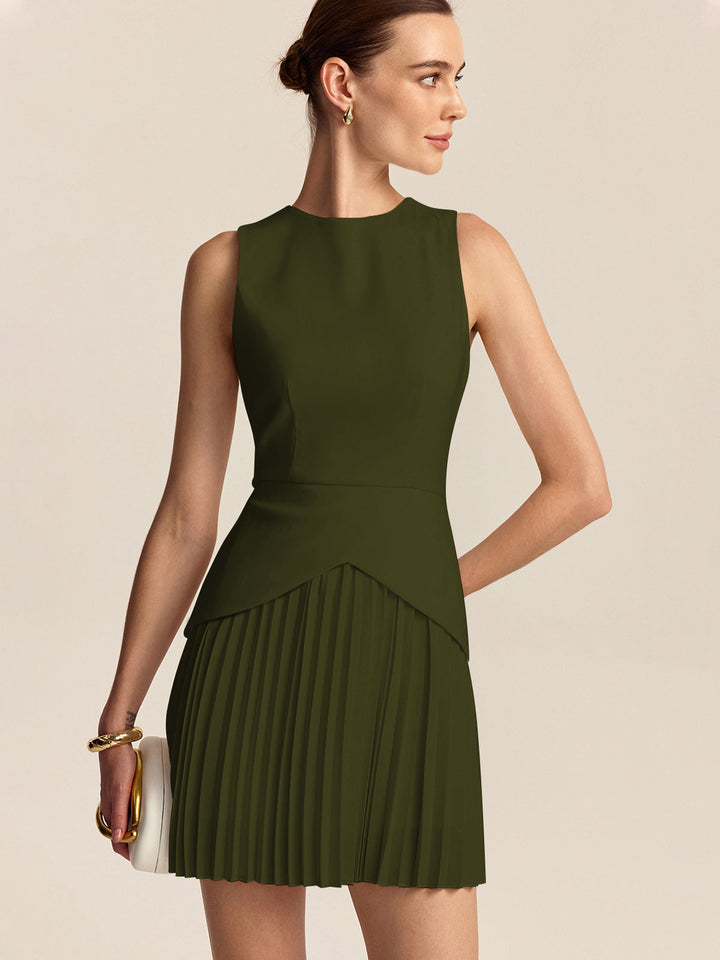 Kleid mit Faltenabschluss