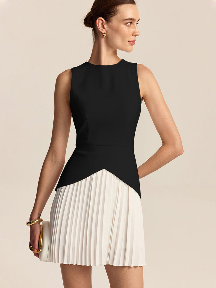 Kleid mit Faltenabschluss
