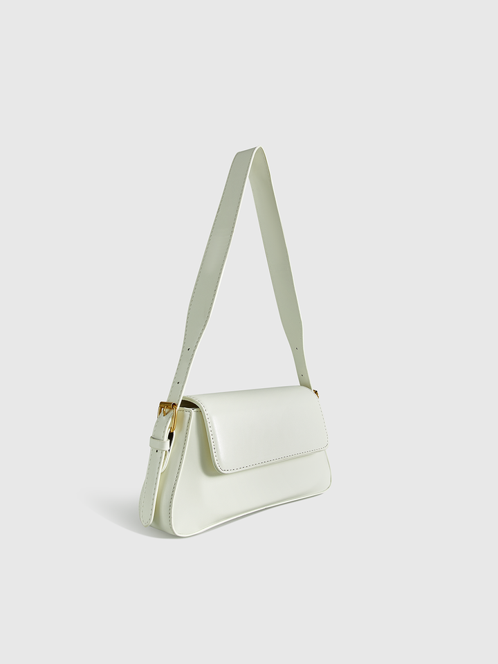 PU-Ledertasche mit Überschlag