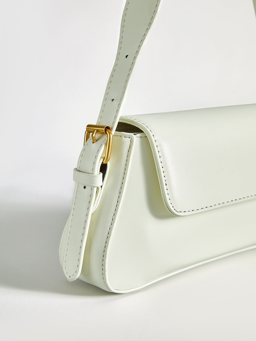 PU-Ledertasche mit Überschlag