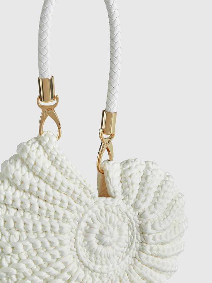 Häkelte Muschelförmige Handtasche